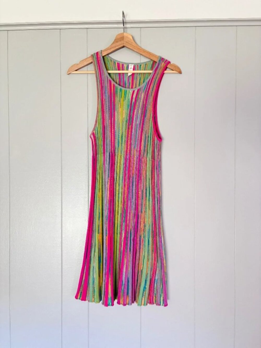 Daily Practice by Anthropologie - Ribbed Sweater Mini Dress | Striped Pink Combo